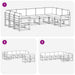 Set de canapele de exterior 9 pcs Gri natural și deschis - WALTI WALTI