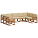 Set de canapele de exterior cu pernă 9 pcs Natural și Bej - WALTI WALTI