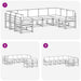 Set de canapele de exterior cu pernă 9 pcs Natural și Bej - WALTI WALTI