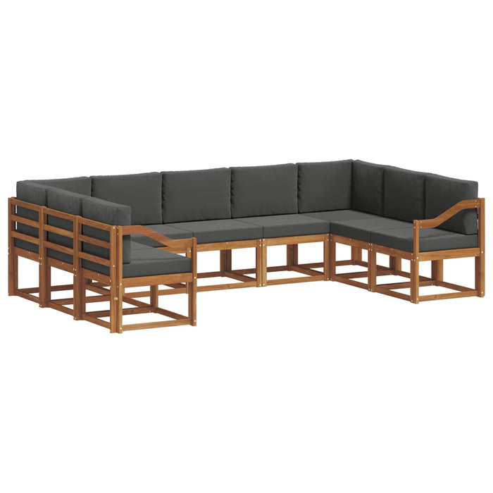 Set de canapele de exterior cu pernă 9 pcs Natural și Antracit - WALTI WALTI