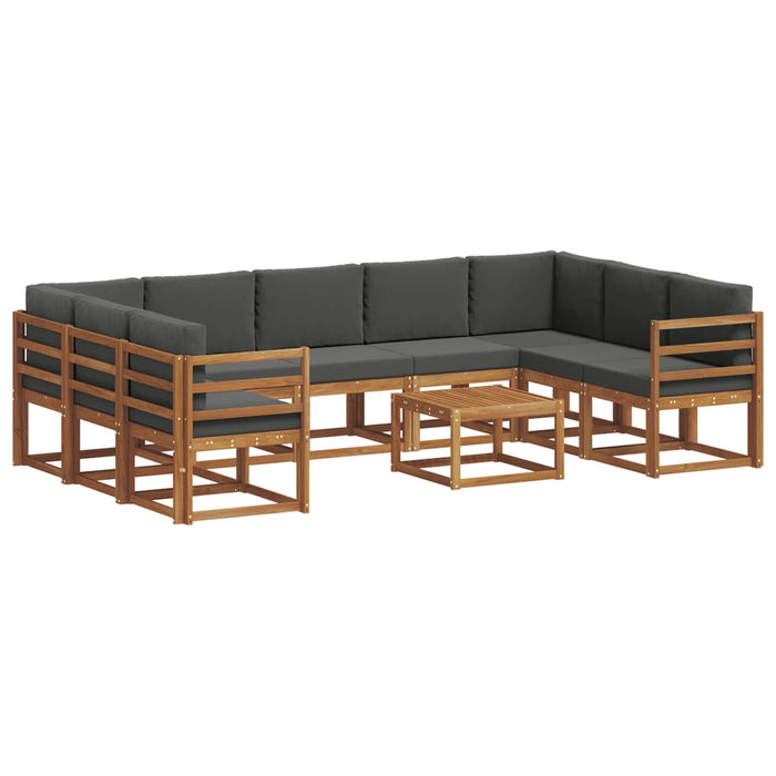 Set de canapele de exterior cu pernă 10 pcs Natural și Antracit - WALTI WALTI