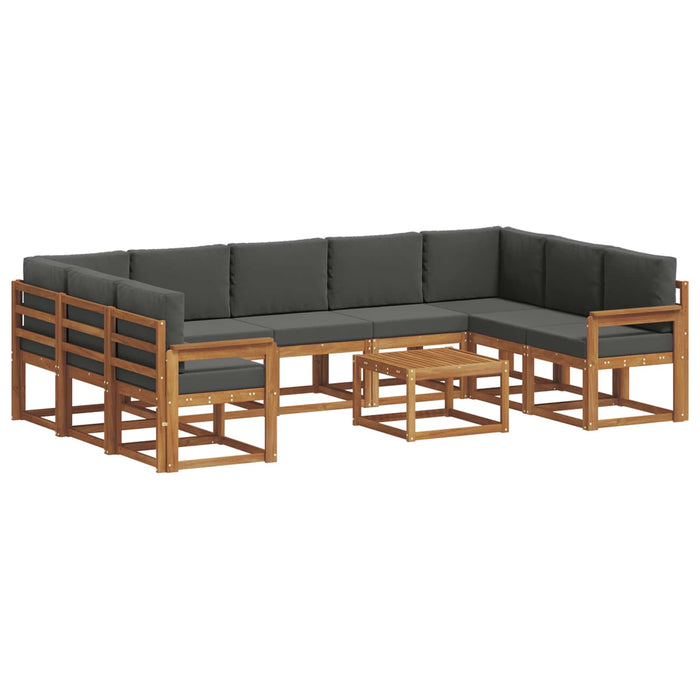 Set de canapele de exterior cu pernă 10 pcs Natural și Antracit - WALTI WALTI