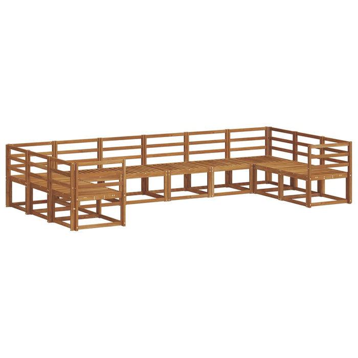 Set de canapele de exterior 10 pcs natural Lemn Solid de Acacia - WALTI WALTI