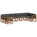 Set de canapele de exterior cu pernă 10 pcs Natural și Antracit - WALTI WALTI