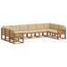 Set de canapele de exterior cu pernă 10 pcs Natural și Bej - WALTI WALTI
