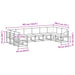 Set de canapele de exterior 10 pcs Gri natural și deschis - WALTI WALTI