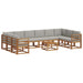 Set de canapele de exterior 11 pcs Gri natural și deschis - WALTI WALTI