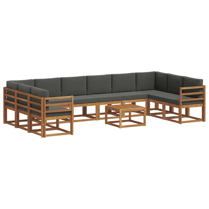 Set de canapele de exterior cu pernă 11 pcs Natural și Antracit - WALTI WALTI