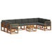 Set de canapele de exterior cu pernă 11 pcs Natural și Antracit - WALTI WALTI