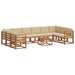 Set de canapele de exterior cu pernă 11 pcs Natural și Bej - WALTI WALTI