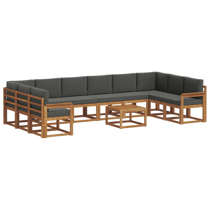 Set de canapele de exterior cu pernă 11 pcs Natural și Antracit - WALTI WALTI