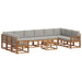 Set de canapele de exterior 11 pcs Gri natural și deschis - WALTI WALTI