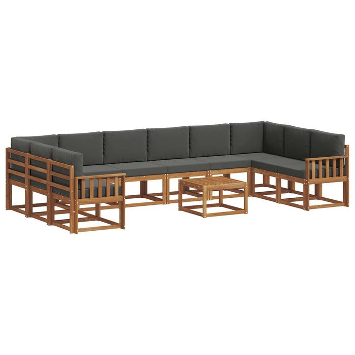 Set de canapele de exterior cu pernă 11 pcs Natural și Antracit - WALTI WALTI