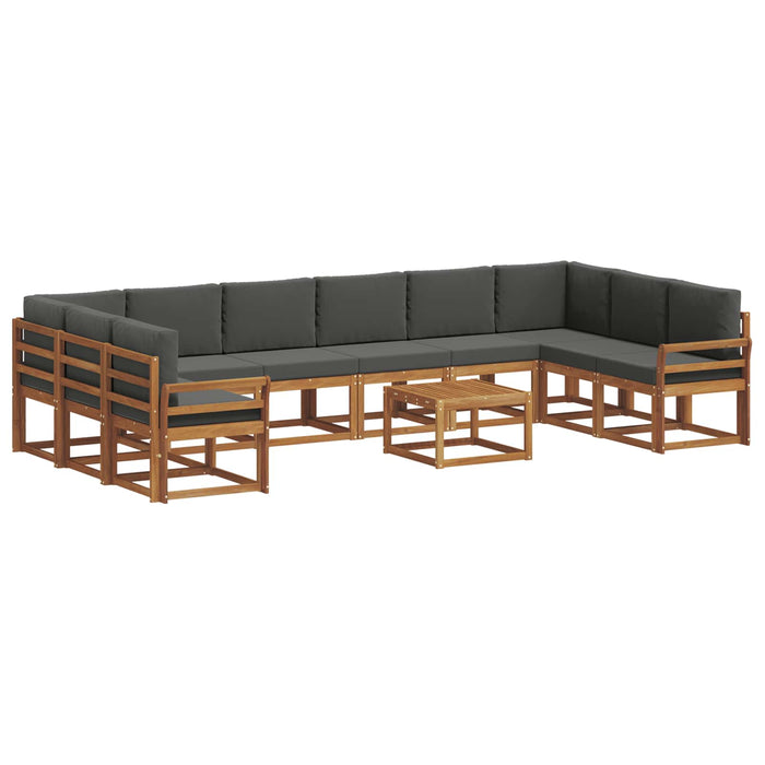 Set de canapele de exterior cu pernă 11 pcs Natural și Antracit - WALTI WALTI
