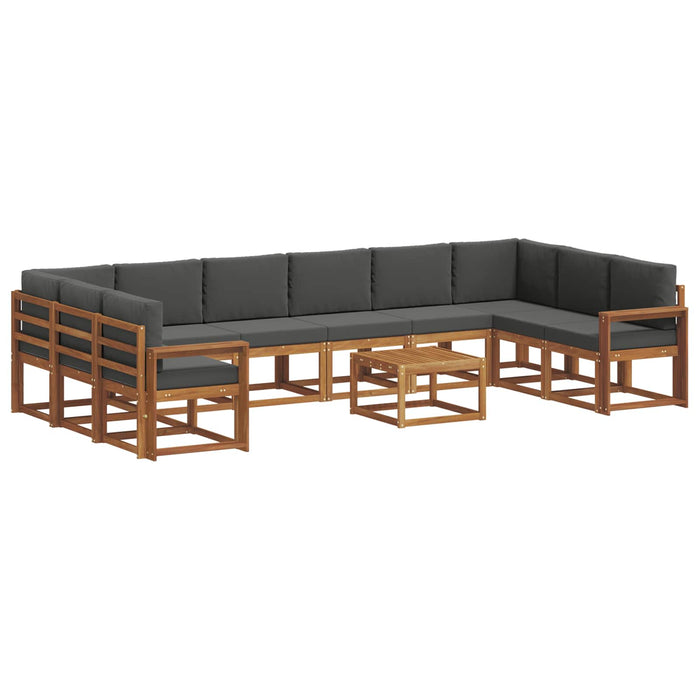 Set de canapele de exterior cu pernă 11 pcs Natural și Antracit - WALTI WALTI