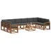Set de canapele de exterior cu pernă 11 pcs Natural și Antracit - WALTI WALTI
