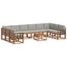 Set de canapele de exterior 11 pcs Gri natural și deschis - WALTI WALTI