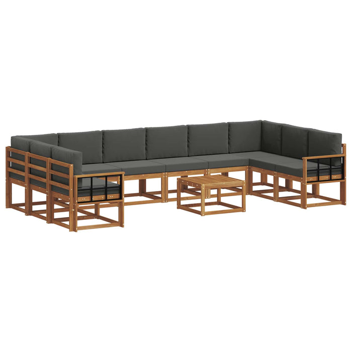 Set de canapele de exterior cu pernă 11 pcs Natural și Antracit - WALTI WALTI