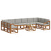 Set de canapele de exterior 11 pcs Gri natural și deschis - WALTI WALTI