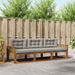 Set de canapele de exterior 3 pcs Gri natural și deschis - WALTI WALTI