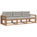 Set de canapele de exterior 3 pcs Gri natural și deschis - WALTI WALTI