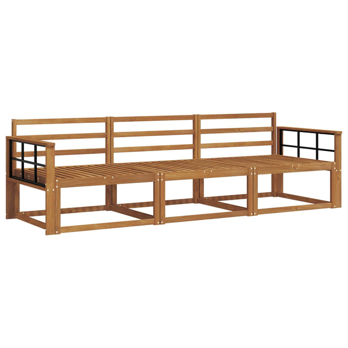 Set de canapele de exterior 3 pcs natural Lemn Solid de Acacia - WALTI WALTI