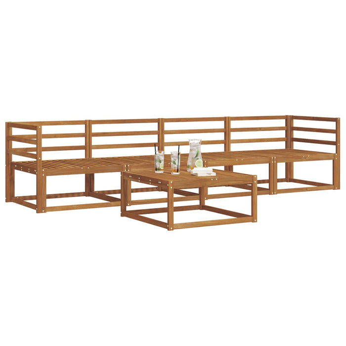 Set de canapele de exterior 5 pcs natural Lemn Solid de Acacia - WALTI WALTI