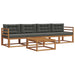 Set de canapele de exterior cu pernă 5 pcs Natural și Antracit - WALTI WALTI
