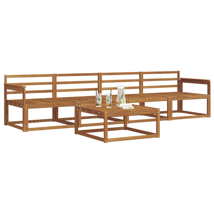 Set de canapele de exterior 5 pcs natural Lemn Solid de Acacia - WALTI WALTI