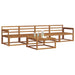 Set de canapele de exterior 5 pcs natural Lemn Solid de Acacia - WALTI WALTI