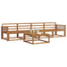 Set de canapele de exterior 5 pcs natural Lemn Solid de Acacia - WALTI WALTI