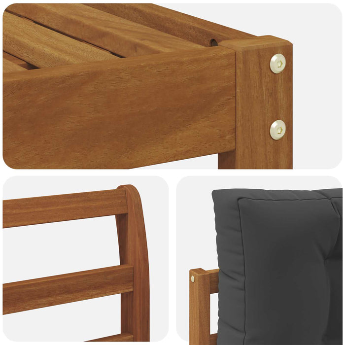 Set de canapele de exterior cu pernă 5 pcs Natural și Antracit - WALTI WALTI