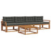 Set de canapele de exterior cu pernă 5 pcs Natural și Antracit - WALTI WALTI