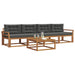 Set de canapele de exterior cu pernă 5 pcs Natural și Antracit - WALTI WALTI
