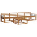 Set de canapele de exterior 5 pcs natural Lemn Solid de Acacia - WALTI WALTI