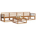 Set de canapele de exterior 5 pcs natural Lemn Solid de Acacia - WALTI WALTI