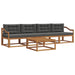 Set de canapele de exterior cu pernă 5 pcs Natural și Antracit - WALTI WALTI