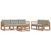 Set de canapele de exterior 6 pcs Gri natural și deschis - WALTI WALTI