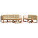 Set de canapele de exterior cu pernă 6 pcs Natural și Bej - WALTI WALTI