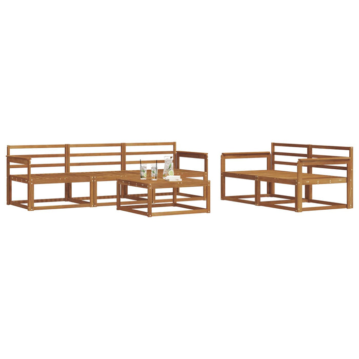 Set de canapele de exterior 6 pcs natural Lemn Solid de Acacia - WALTI WALTI
