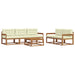 Set de canapele de exterior cu pernă 6 pcs Natural și Crem - WALTI WALTI