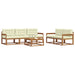 Set de canapele de exterior cu pernă 6 pcs Natural și Crem - WALTI WALTI