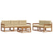 Set de canapele de exterior cu pernă 6 pcs Natural și Bej - WALTI WALTI