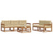 Set de canapele de exterior cu pernă 6 pcs Natural și Bej - WALTI WALTI