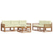 Set de canapele de exterior cu pernă 6 pcs Natural și Crem - WALTI WALTI