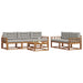 Set de canapele de exterior 6 pcs Gri natural și deschis - WALTI WALTI
