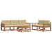 Set de canapele de exterior cu pernă 6 pcs Natural și Bej - WALTI WALTI