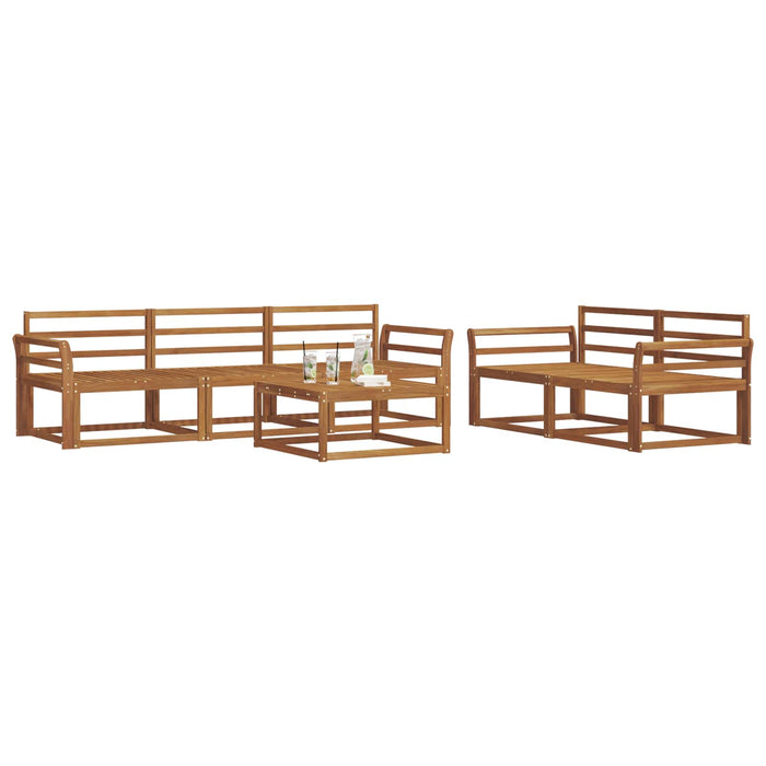 Set de canapele de exterior 6 pcs natural Lemn Solid de Acacia - WALTI WALTI