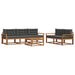 Set de canapele de exterior cu pernă 6 pcs Natural și Antracit - WALTI WALTI