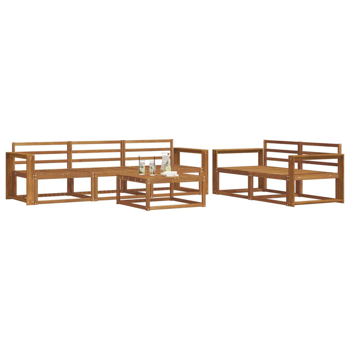 Set de canapele de exterior 6 pcs natural Lemn Solid de Acacia - WALTI WALTI